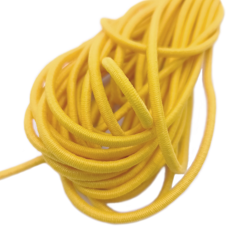 Резинка шляпная цв 110 желтый, 2,5 мм  (100 м) Китай