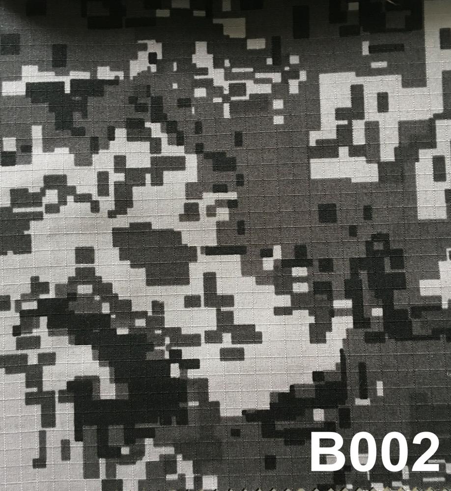 Ткань сорочечная 120 г/м.кв, цвет № В002, пиксель серый, 20% х/б 80% пэ ш.150 см	