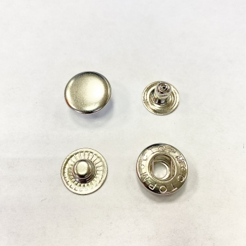 Кнопки металл. 15 мм альфа никель (уп. 720шт)