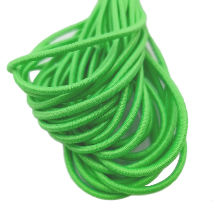 Резинка шляпная цв 334 ярко зеленый, 2,5 мм  (100 м) Китай